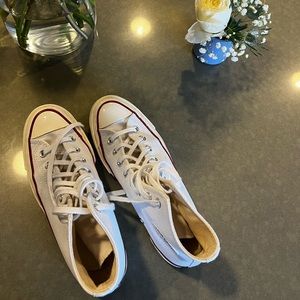 Converse high tops - brand new creme colored